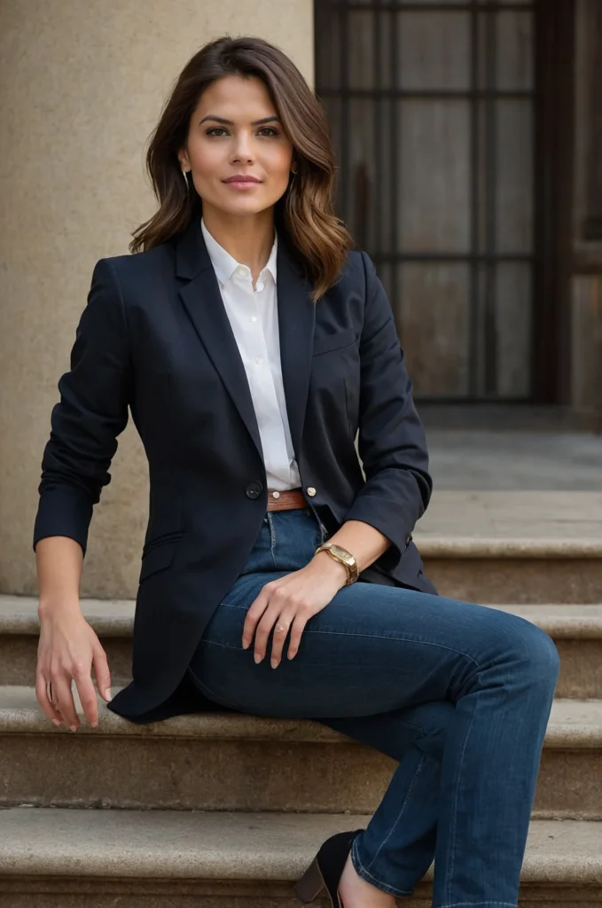 Blazer and Jeans