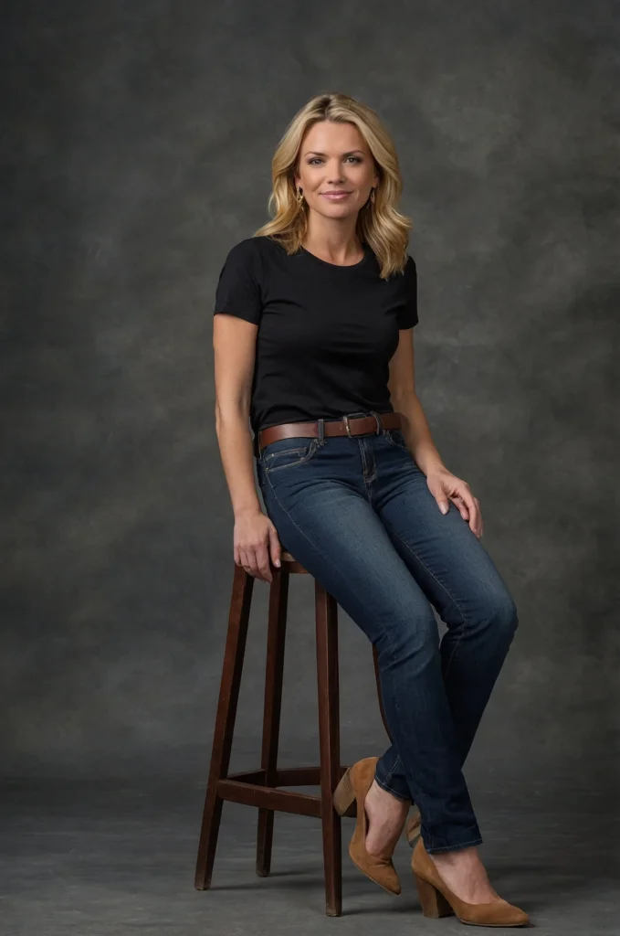 Classic Black T-Shirt and Jeans