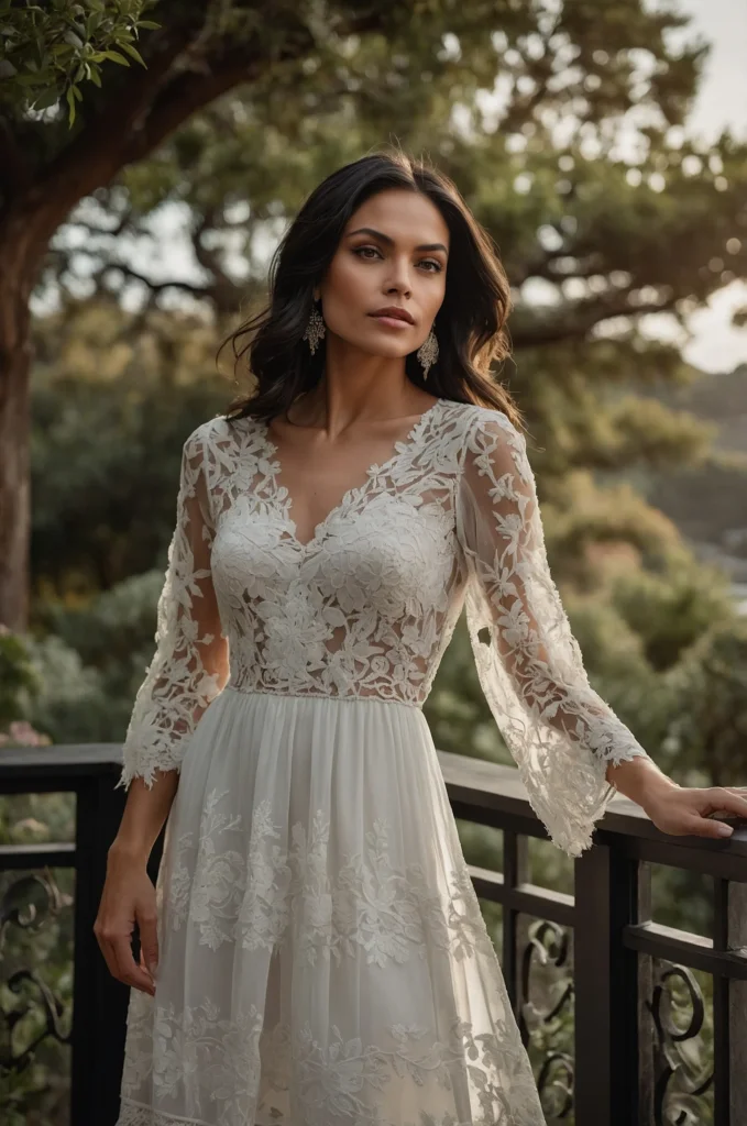 Lace Dress with Delicate Details