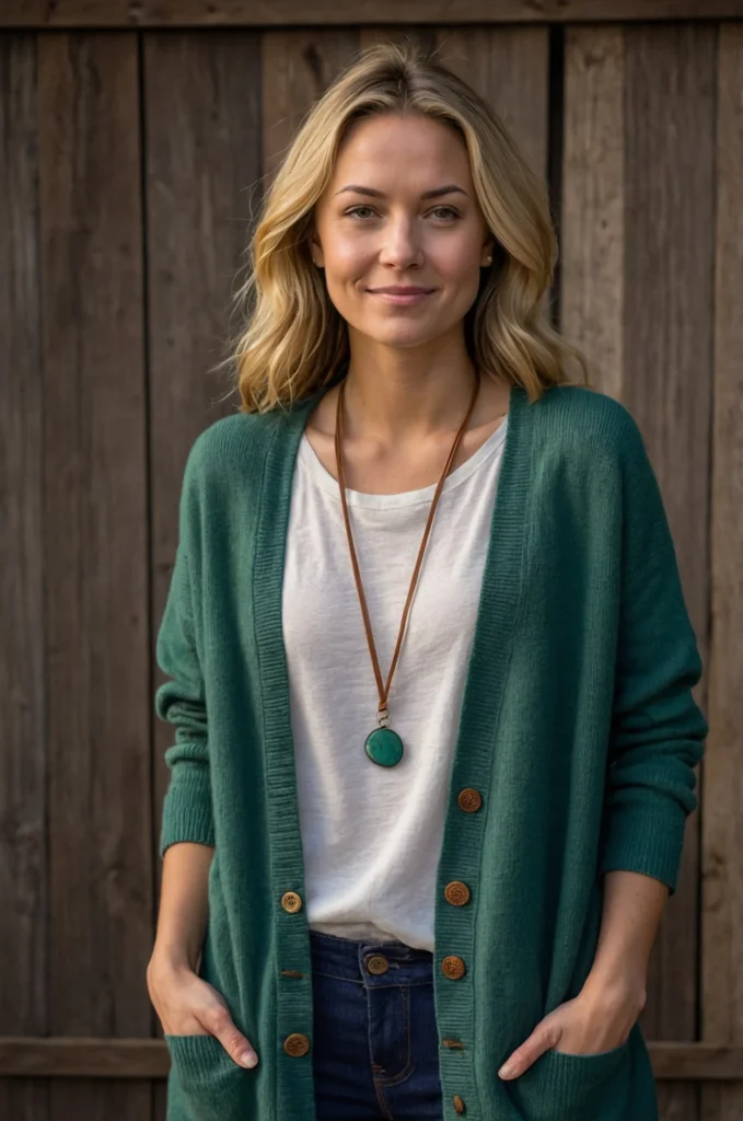 Simple Dress and Cardigan