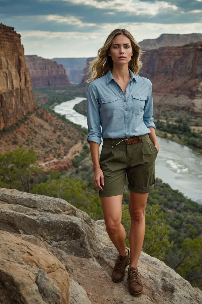 Chambray Shirt and Convertible Pants