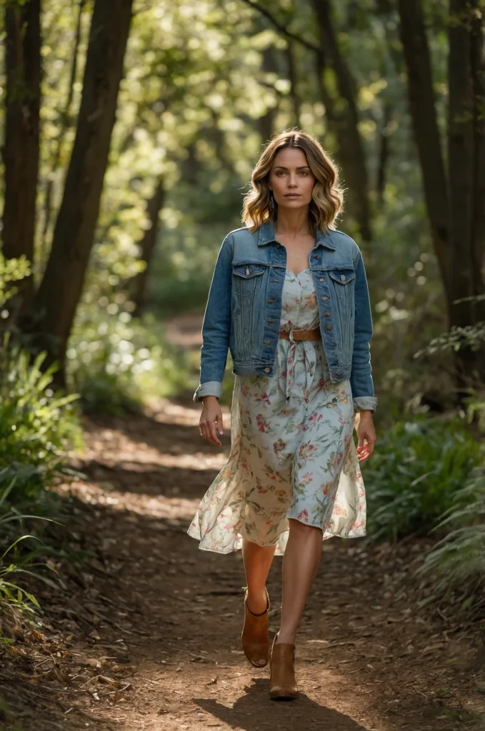 Denim Jacket and Dress