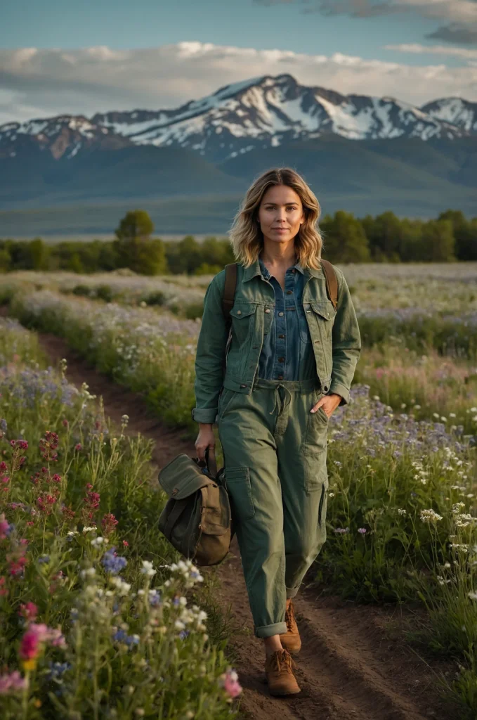 Jumpsuit and Denim Jacket