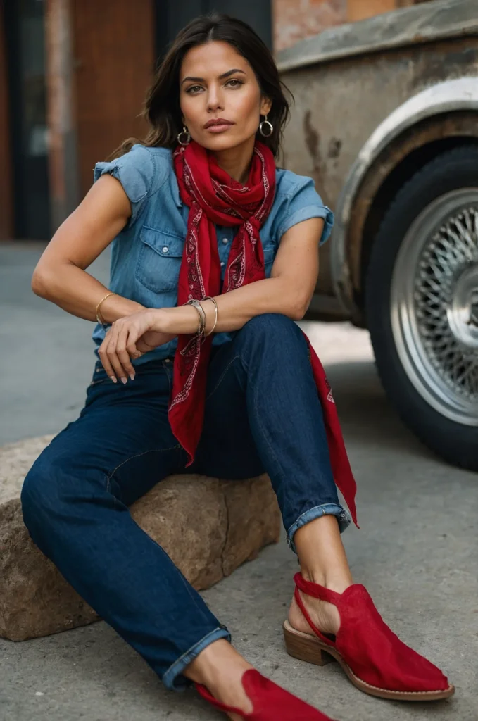 Bandana and Jeans