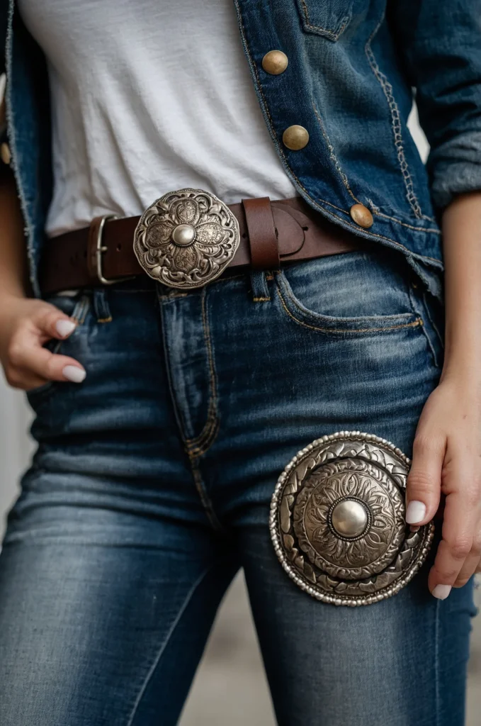 Concho Belt and Jeans