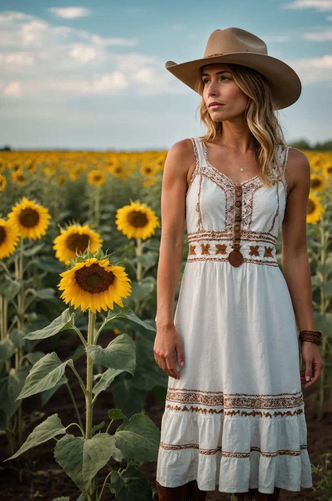 Cowboy Hat and Dress