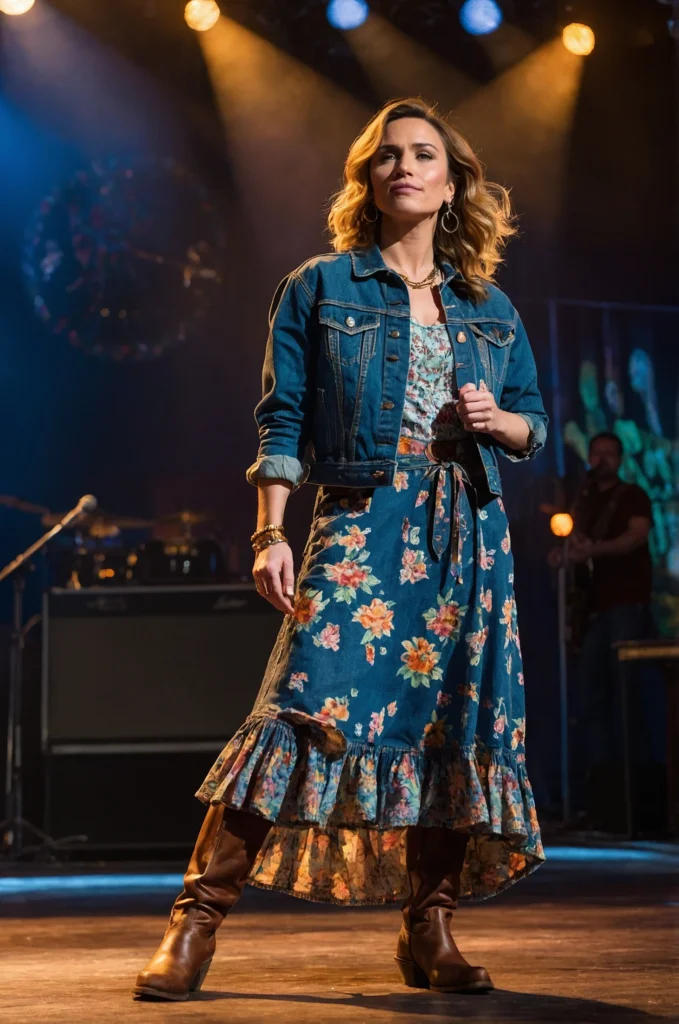 Denim Jacket and Dress