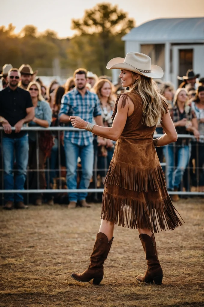 Fringe Dress and Boots