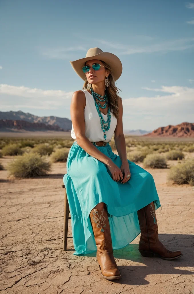 Turquoise Jewelry and Dress