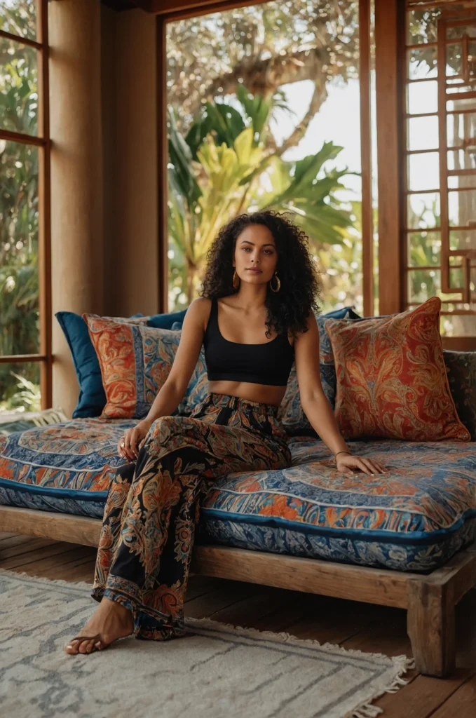 Printed Palazzo Pants