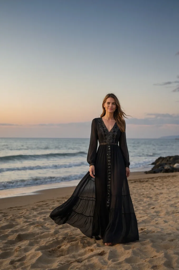 The Long-Sleeved Maxi Dress