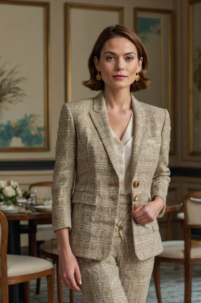 The Tweed Jacket & Silk Cami