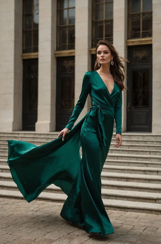 The Wrap-Style Gown