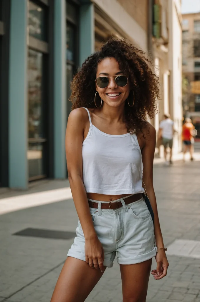 Simple Denim Shorts