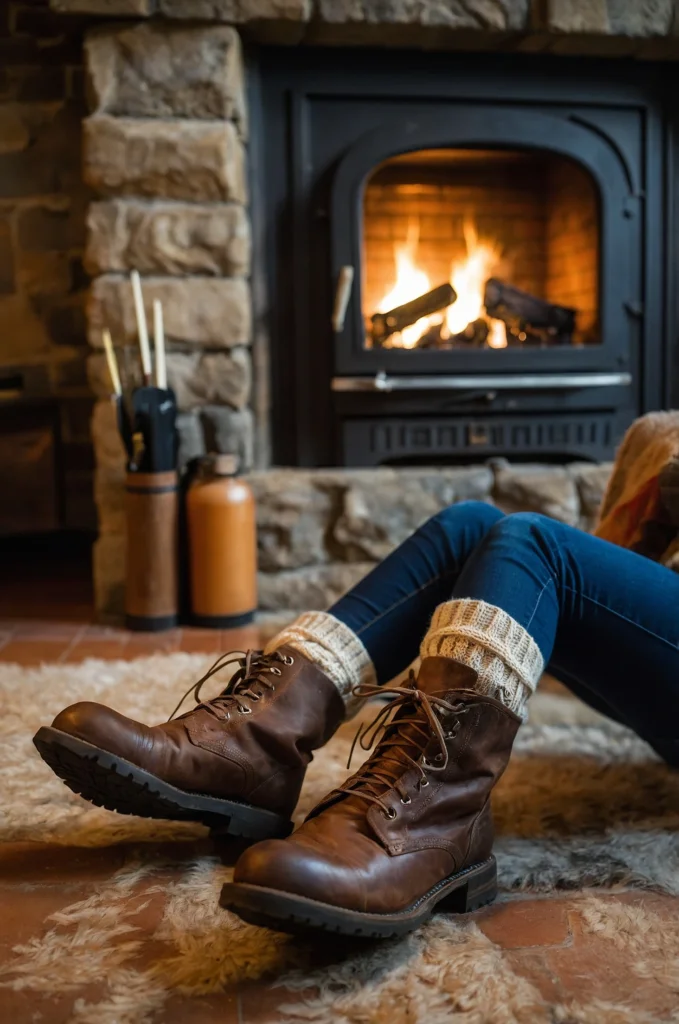 Cozy Socks Peeking Out