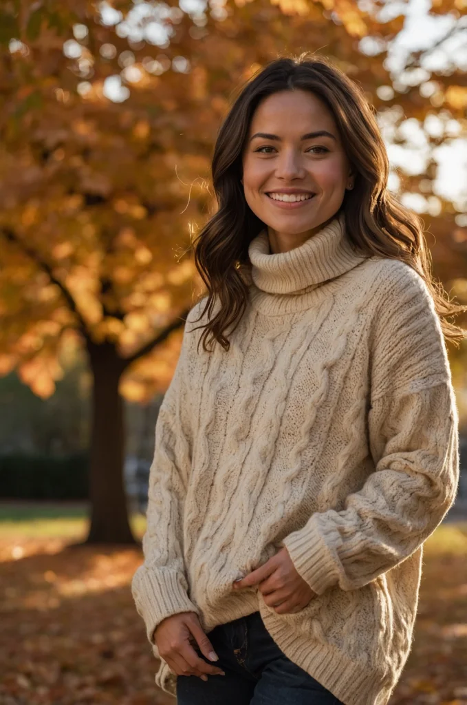 Oversized Turtleneck Sweater