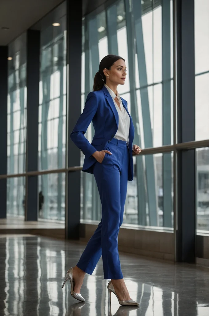 The Cobalt Blue Power Suit