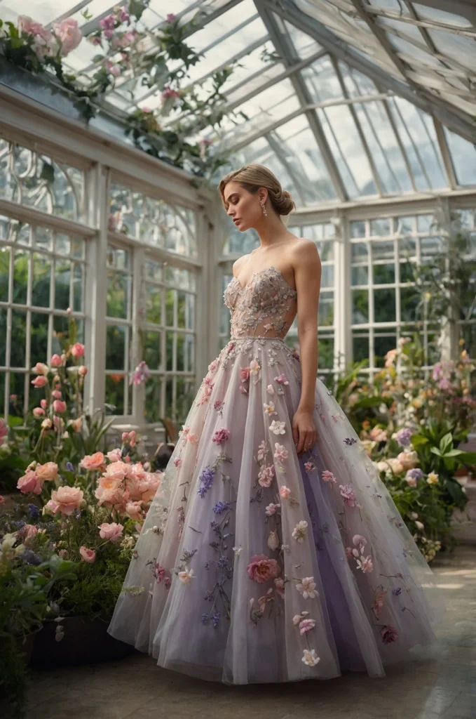 The Floral Appliqué Gown