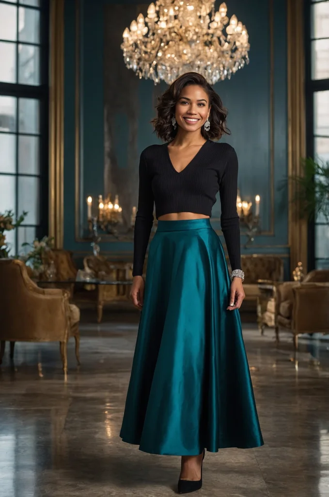 The Full A-Line Midi Skirt