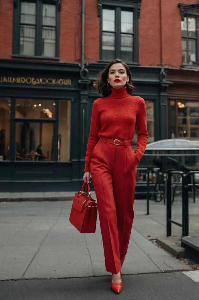 The Head-to-Toe Red Look