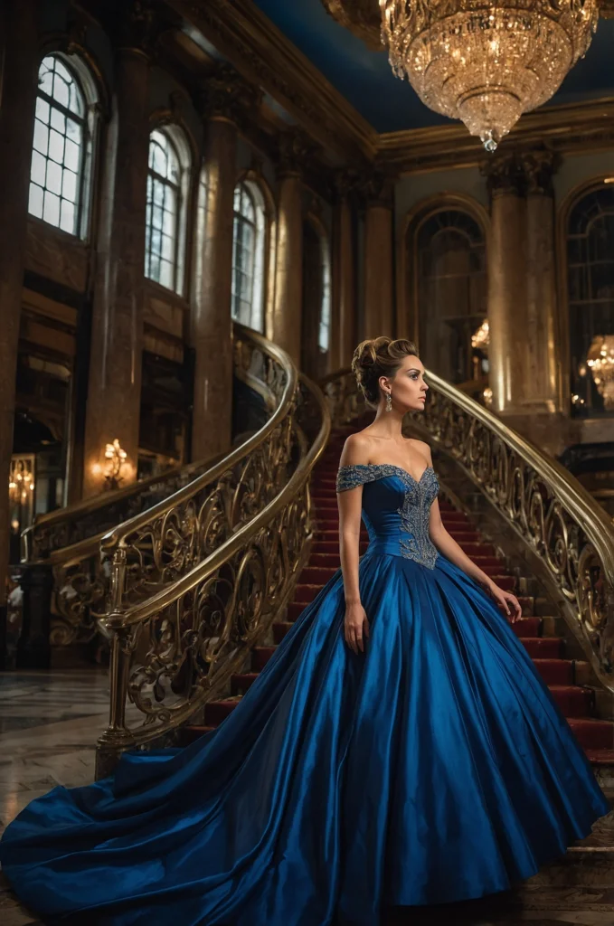 The Sapphire Blue Ballgown