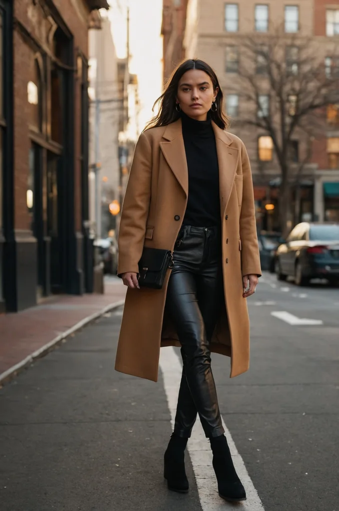 Wide-Leg Trousers and a Silk Blouse