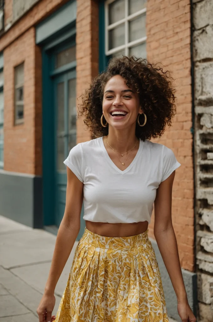 A Brightly Colored Skirt