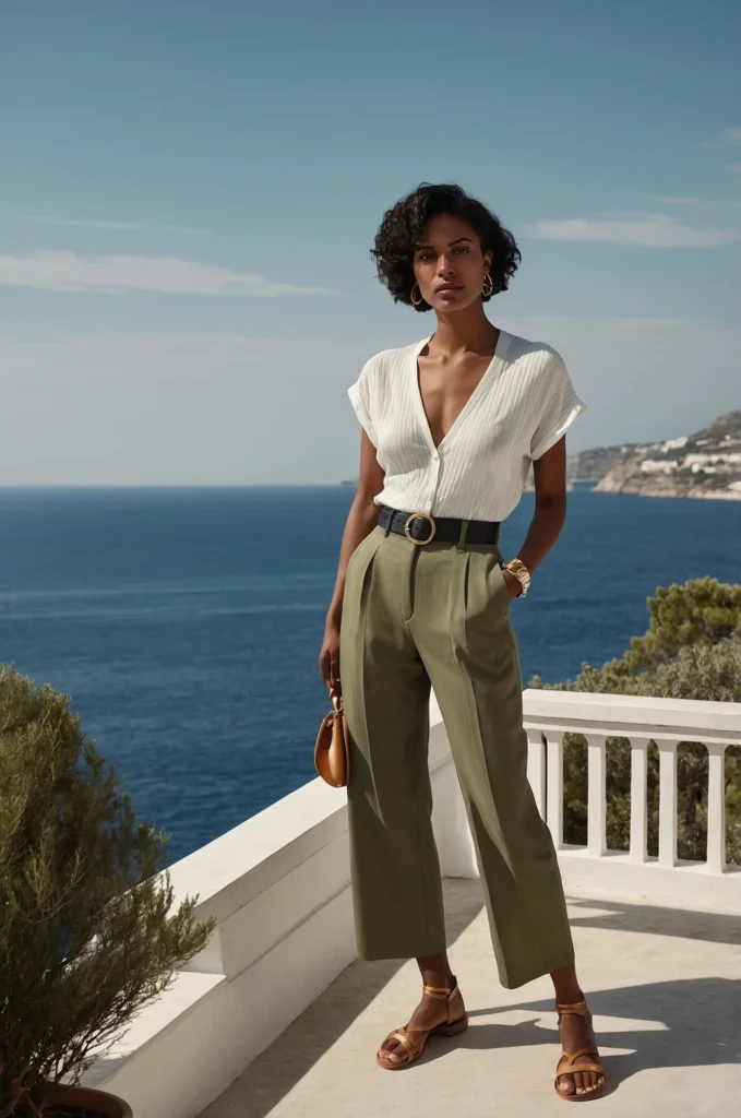 Linen Trousers and a Simple Tank