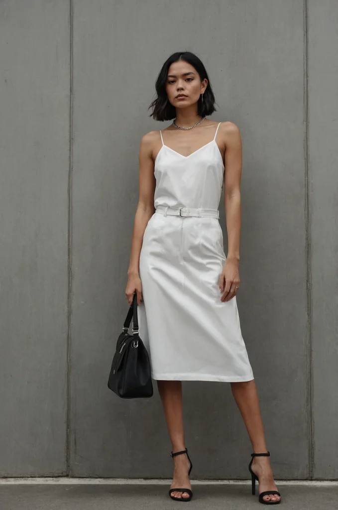 The Simple Black Slip Dress
