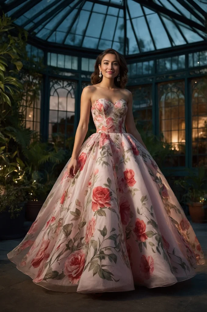 The Floral Organza Dress