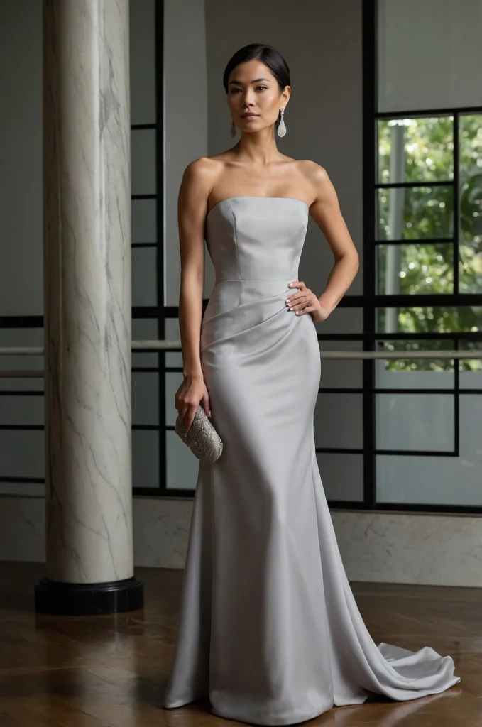 The Strapless Column Dress