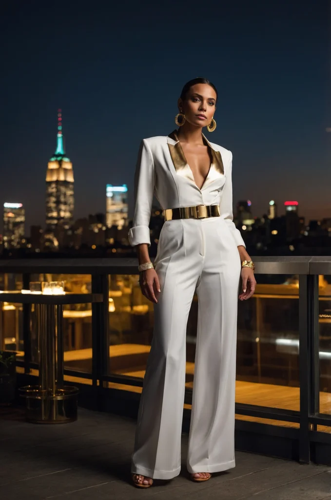The White Wide-Leg Jumpsuit
