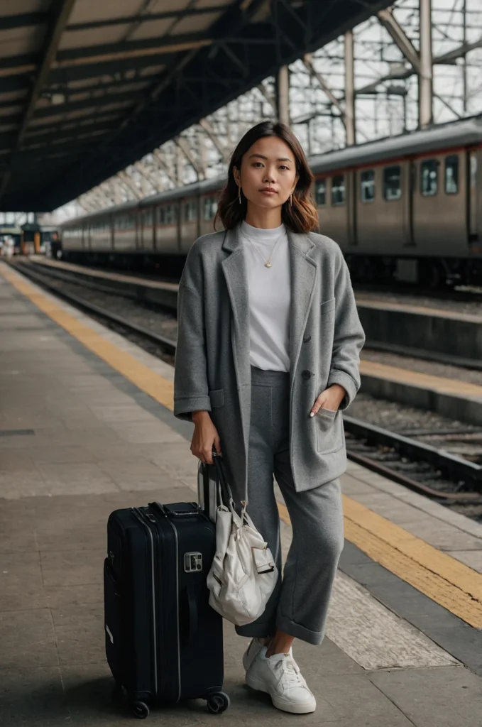 A Knit Two-Piece Set