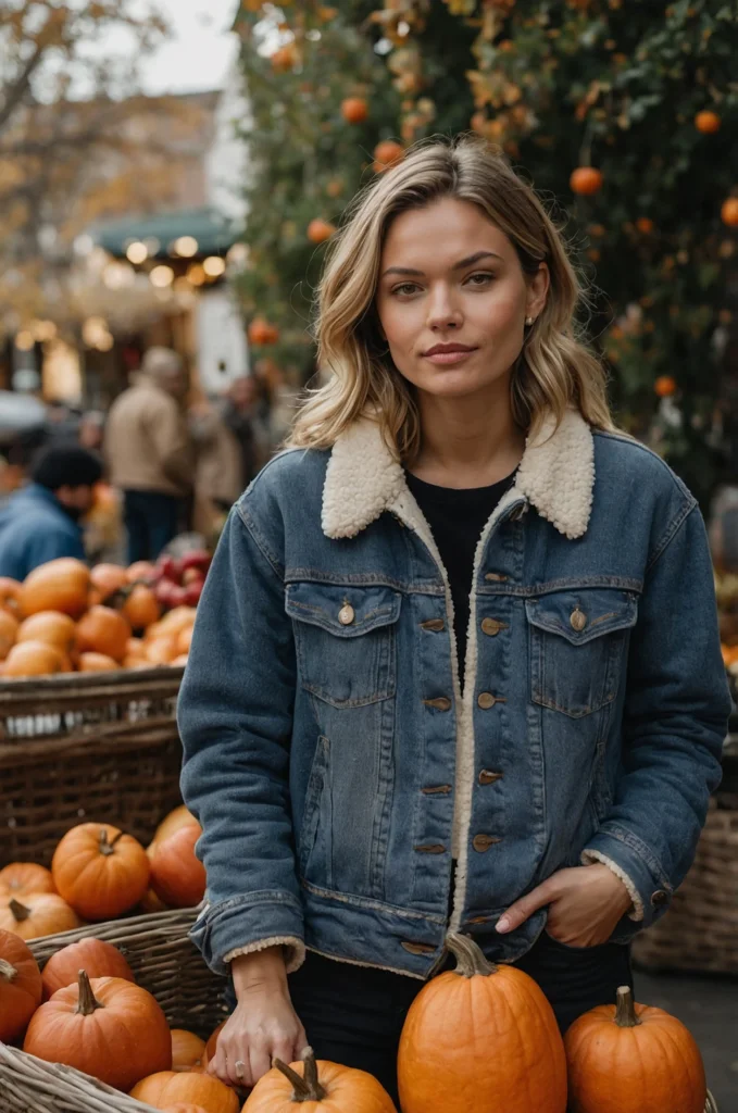 Shearling-Lined Denim Jacket