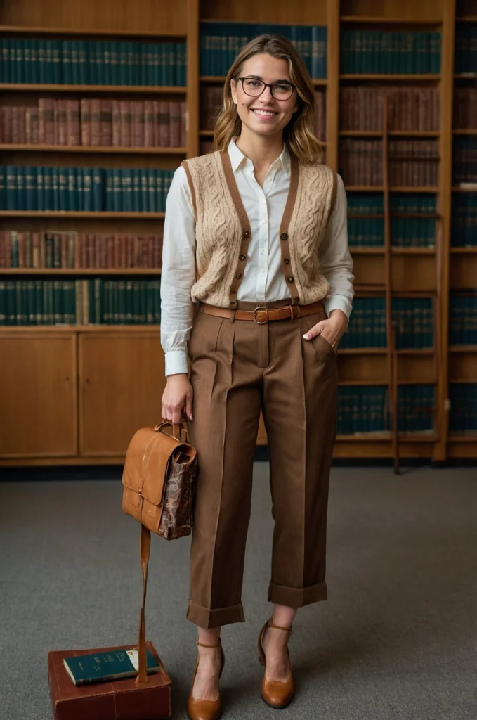 Sweater Vest and a Collared Shirt