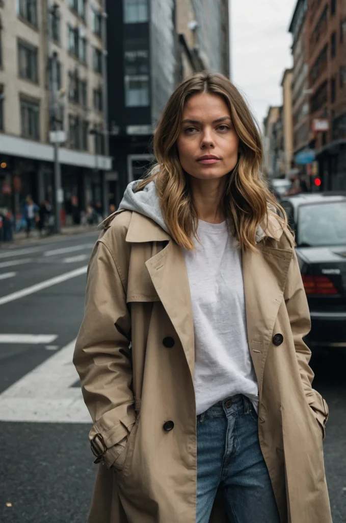 Classic Trench Coat & a Hoodie