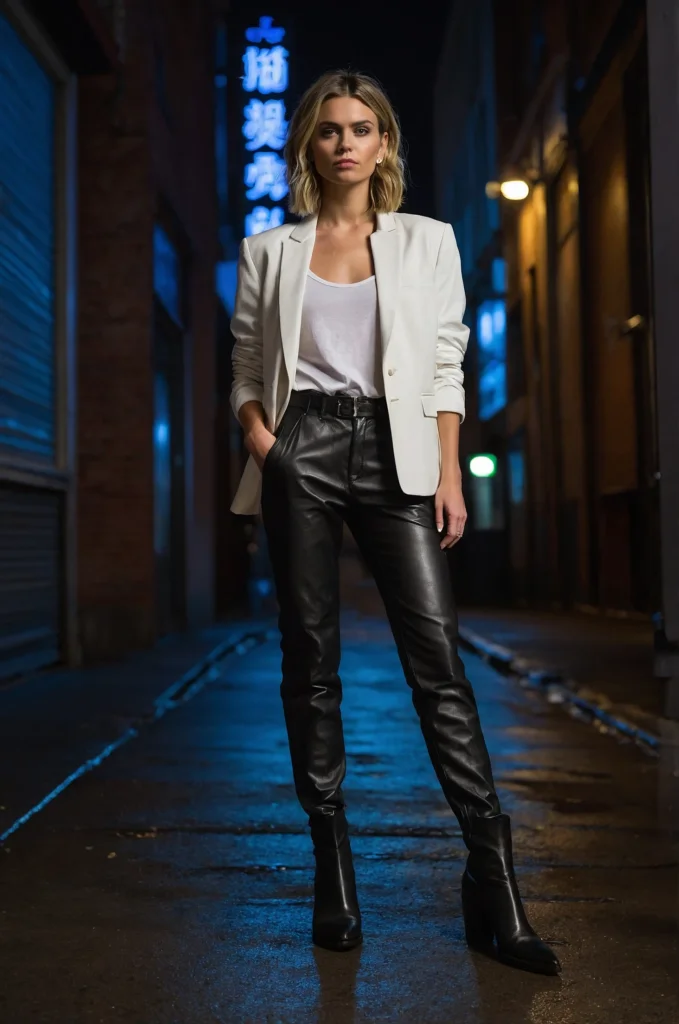 The Leather-on-Leather Look