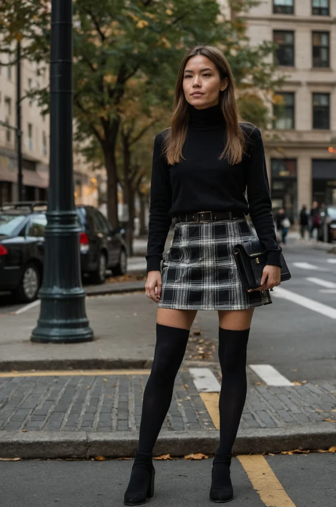 The Mini Skirt & Tights Combo