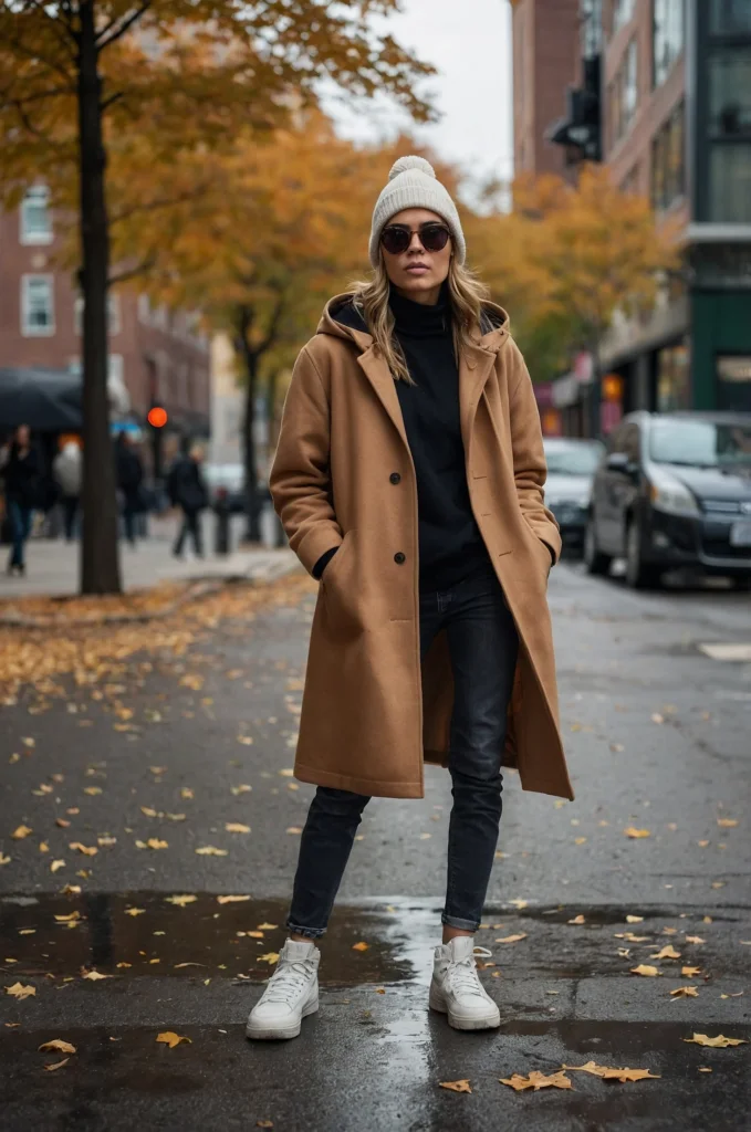 Wool Coat & a Hoodie