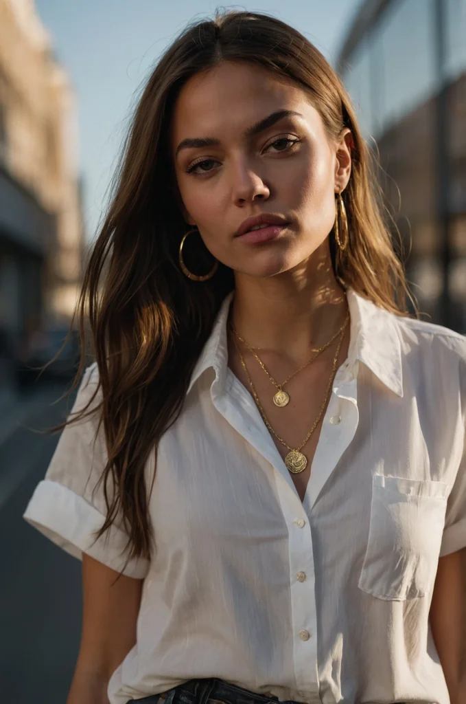 A Button-Down & a Bralette