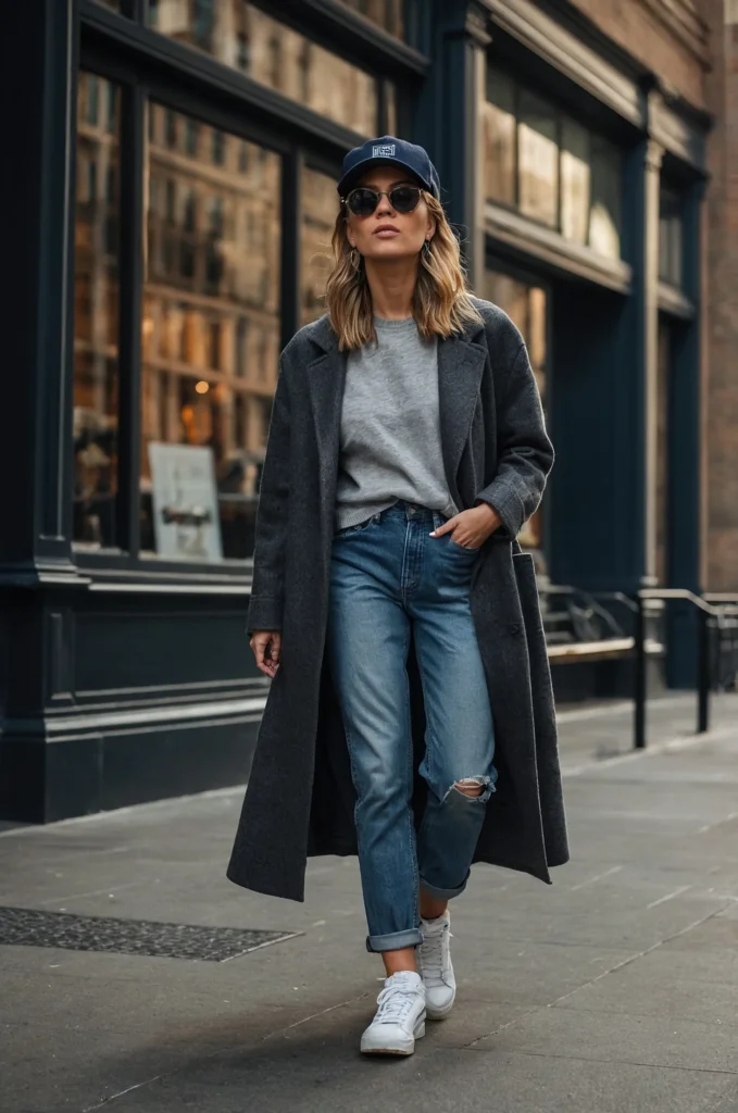 A Long Coat & a Baseball Cap