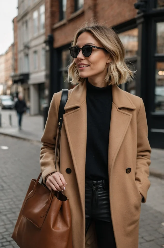 Leggings & an Elegant Coat