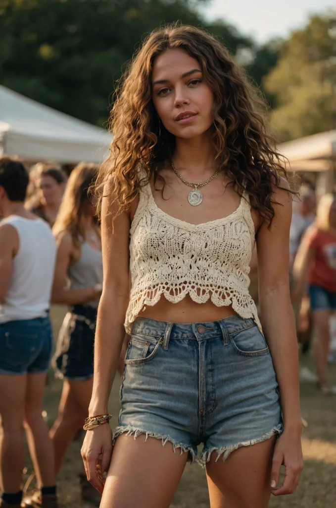 A Crochet Knit Top