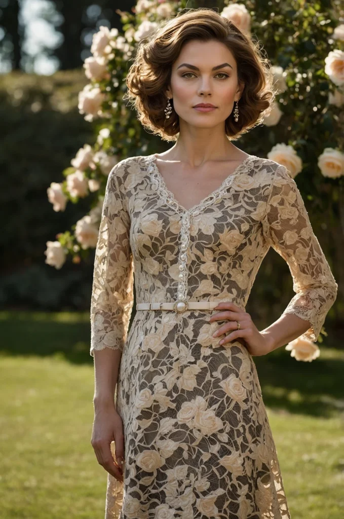 The Champagne Lace Day Dress
