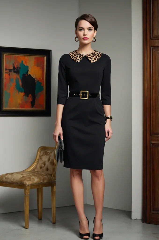 Glamorous Leopard Print Accents