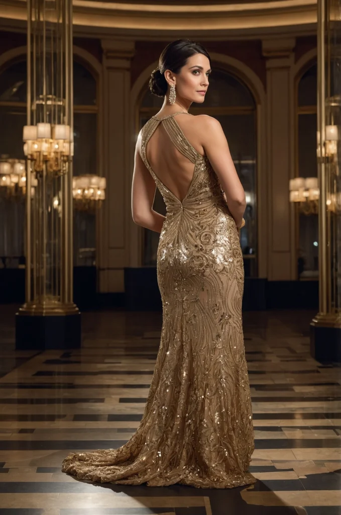 The Golden Sequin Sheath