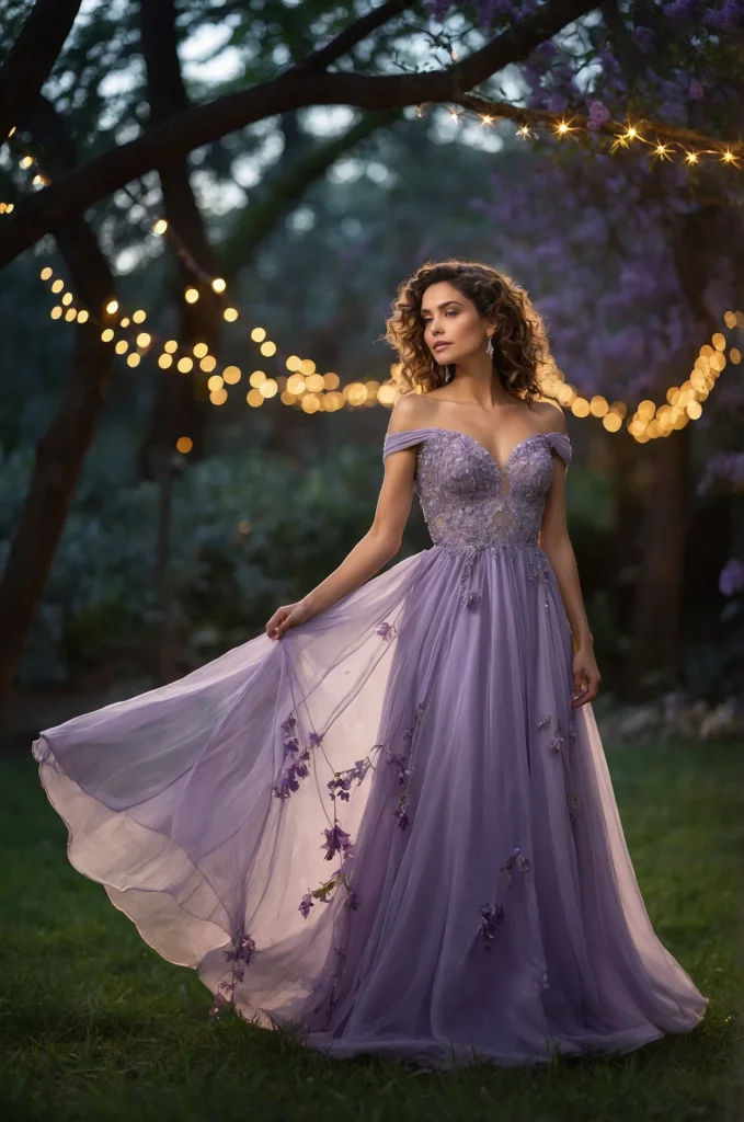 The Lilac Chiffon Dream Gown