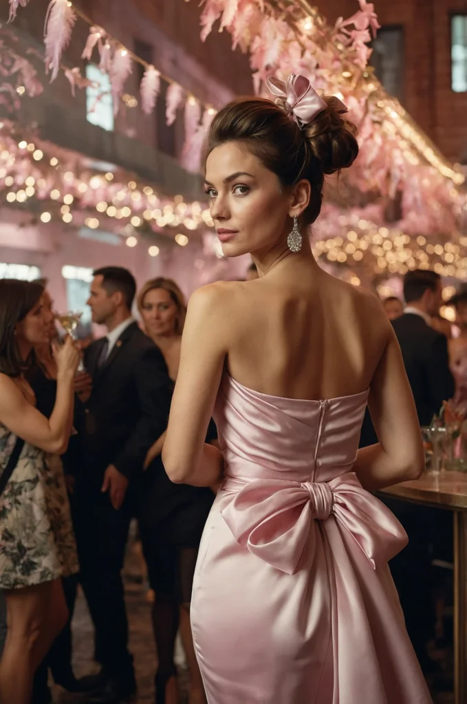A Dress with a Bow Detail