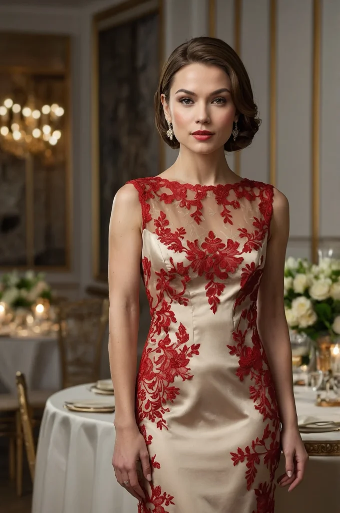 A Red Lace Dress