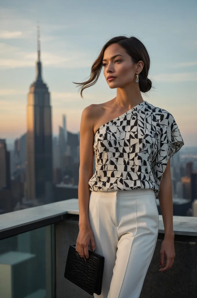 The Asymmetrical Neckline Top